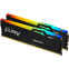 Operatīvā atmiņa 16Gb DDR5 5200MHz Kingston Fury Beast RGB (KF552C36BBEAK2-16) (2x8Gb KIT)
