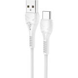 Kabelis USB - USB Type-C, 1m, HOCO X37 White (HC-10512)