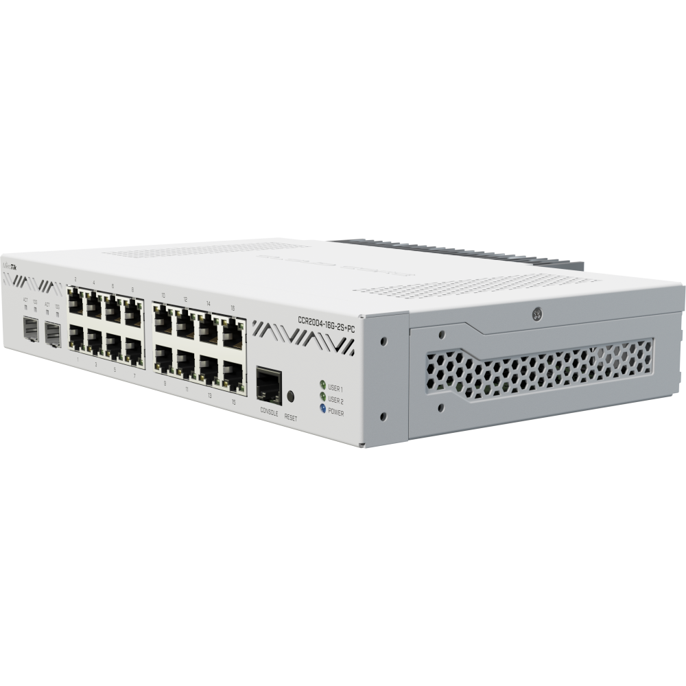 Rūteris (maršrutētājs) Mikrotik CCR2004-16G-2S+PC - foto 2