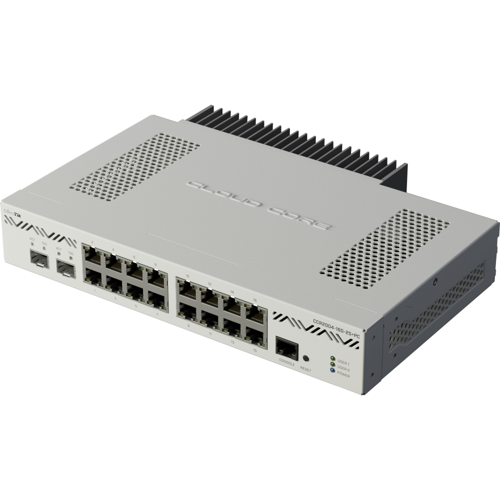Rūteris (maršrutētājs) Mikrotik CCR2004-16G-2S+PC - foto 3