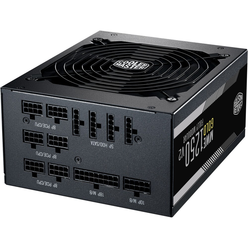 Barošanas bloks 1250W Cooler Master MWE Gold 1250 V2 (MPE-C501-AFCAG-HK) OEM - foto 3
