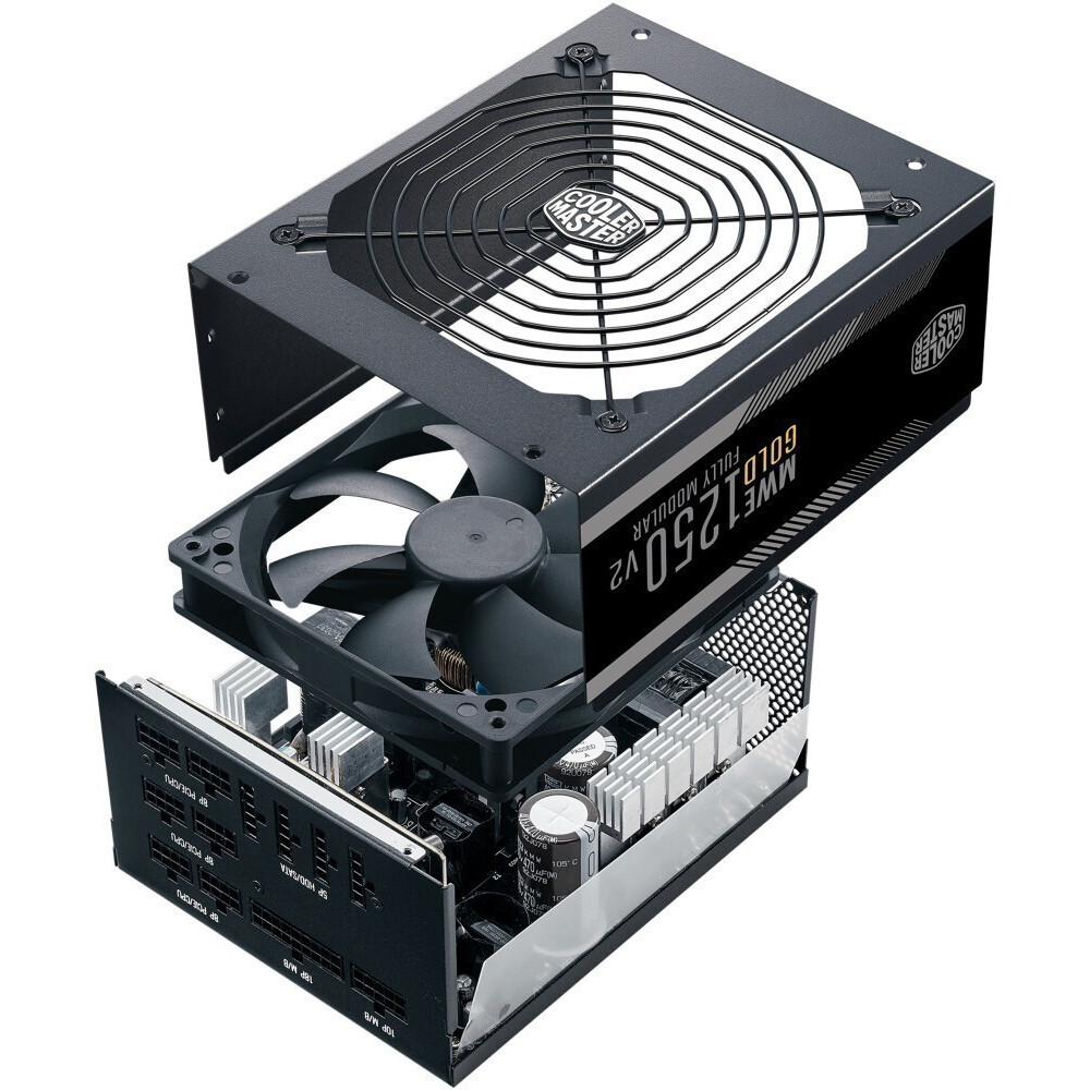 Barošanas bloks 1250W Cooler Master MWE Gold 1250 V2 (MPE-C501-AFCAG-HK) OEM - foto 6