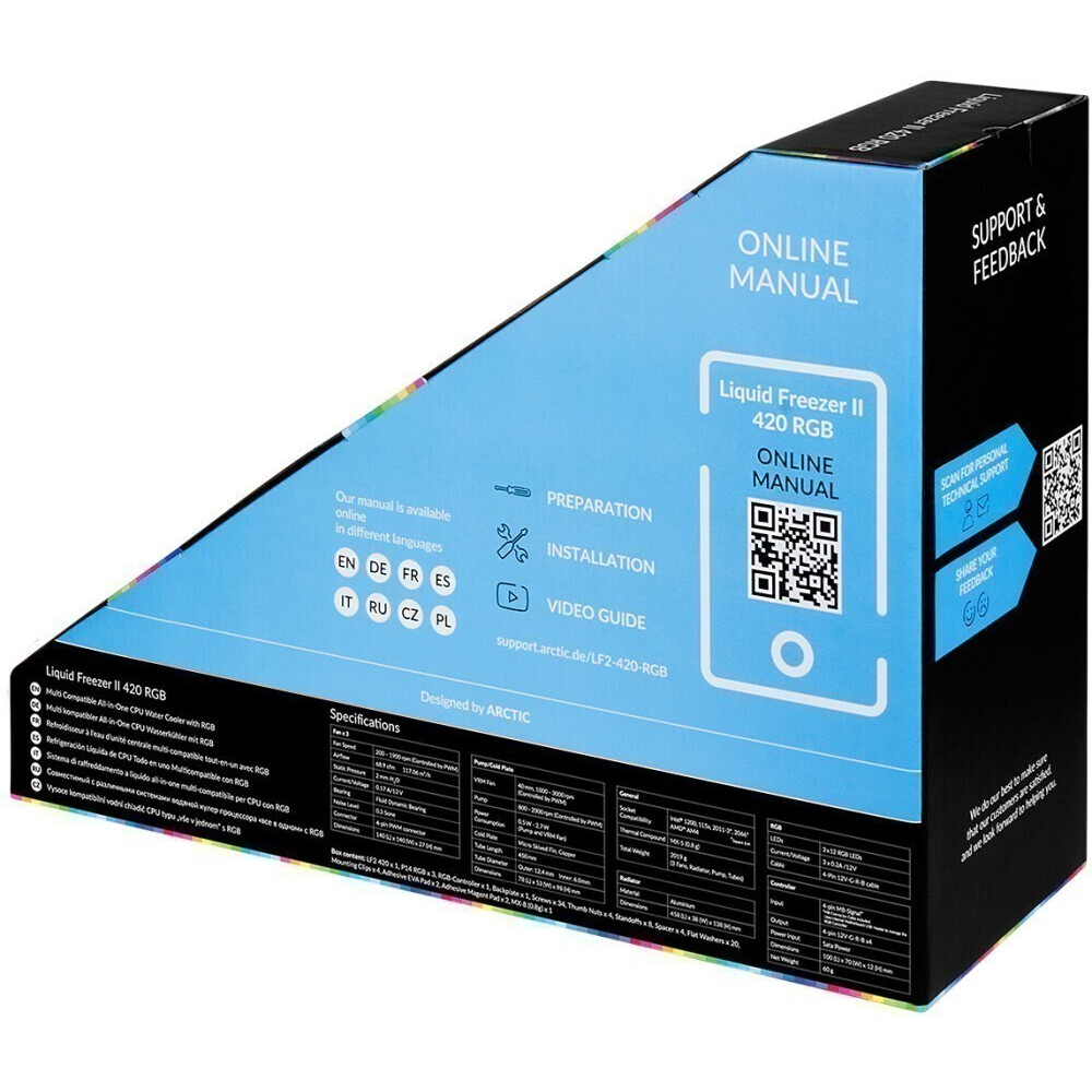 Ūdens dzesētājs Arctic Cooling Liquid Freezer II 420 RGB with Controller - ACFRE00111A - foto 7
