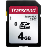 Carte mémoire 4Gb SD Transcend (TS4GSDC220I)