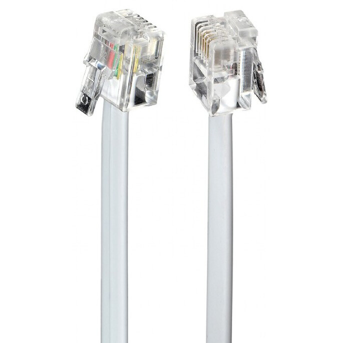 Telefona kabelis 6p4c, 3m, Gembird TC6P4C-3M