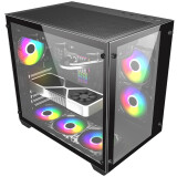 Datoru korpuss 1STPLAYER MEGAVIEW MV7 Black (MV7-BK)