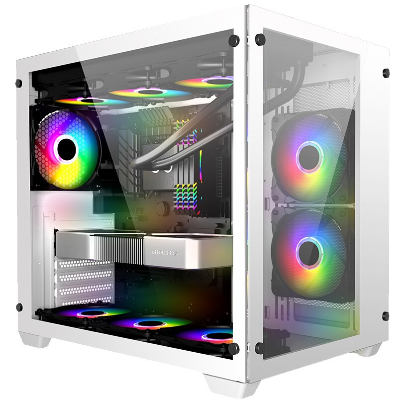 Datoru korpuss 1STPLAYER MEGAVIEW MV7 White - MV7-WH