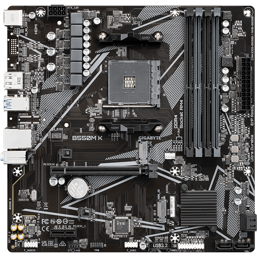 Pamatplate Gigabyte B550M K