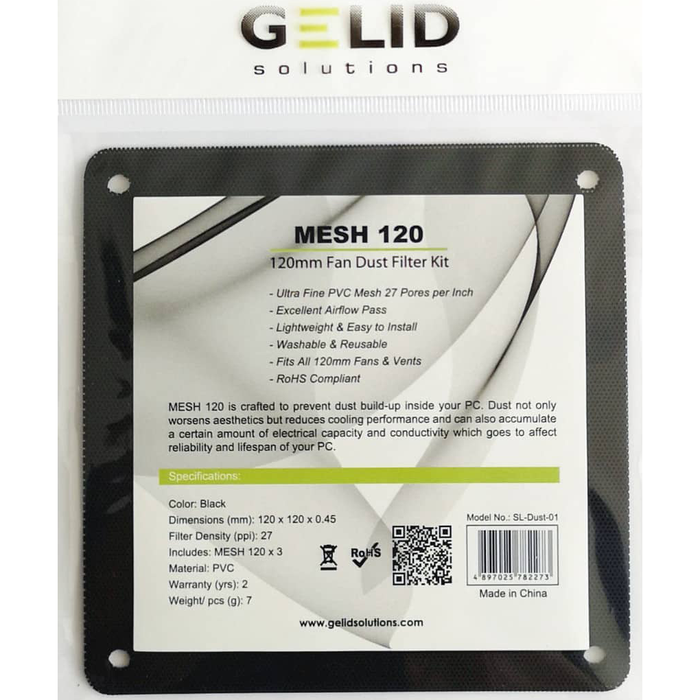 Putekļu filtrs GELID Mesh Fan Filter 120 - SL-DUST-01 - foto 3