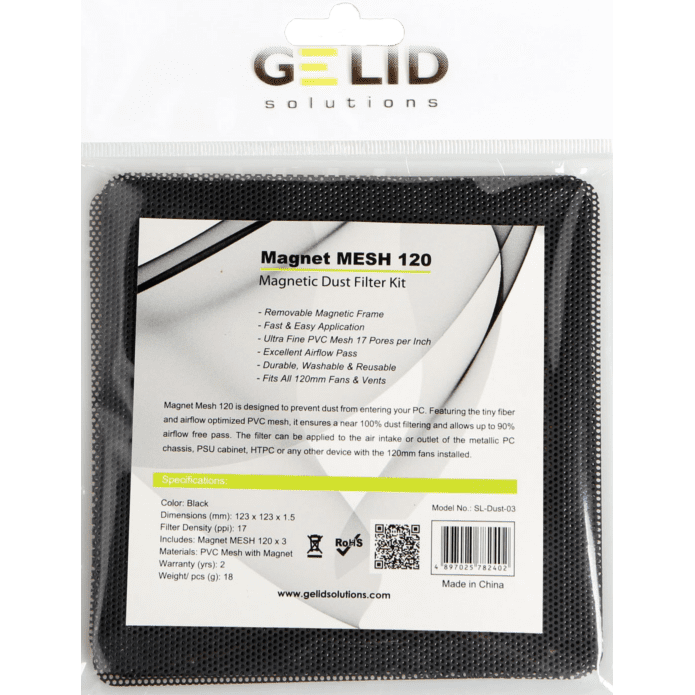 Putekļu filtrs GELID Magnet Mesh Fan Filter 120 - SL-DUST-03 - foto 2