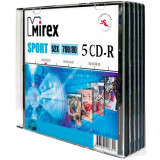 Disks CD-R Mirex 700Mb 52x Sport Slim Case (5pcs) (208341)