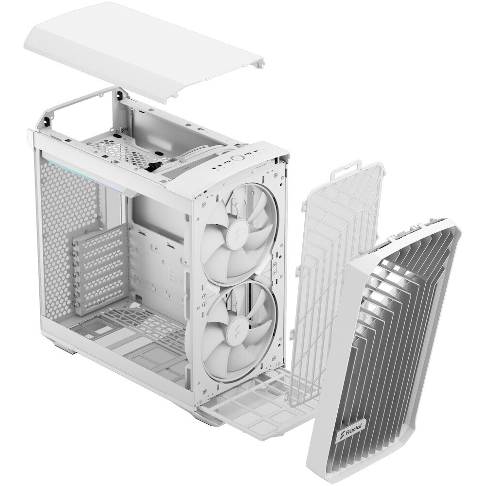 Datoru korpuss Fractal Design Torrent Compact RGB White TG Clear Tint - FD-C-TOR1C-05 - foto 9