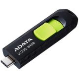 USB zibatmiņa 64Gb ADATA UC300 Black/Green (ACHO-UC300-64G-RBK)