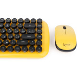 Tastatūra + pele Gembird KBS-9000 Yellow