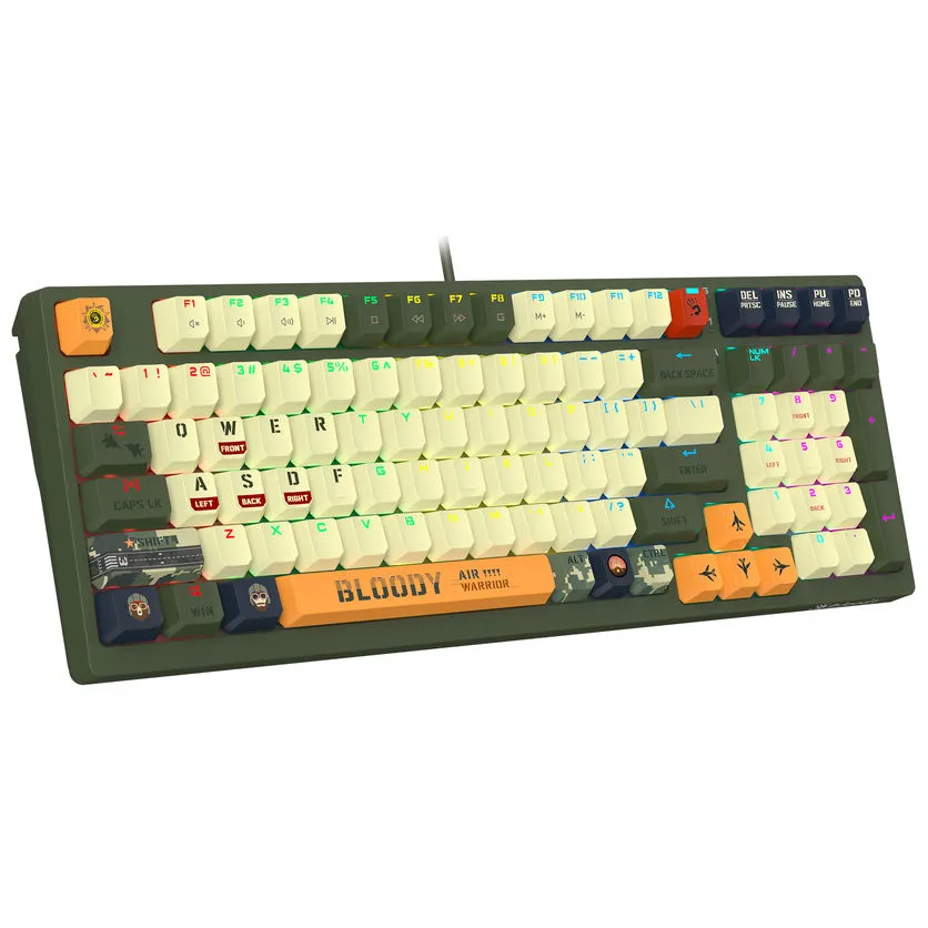 Tastatūra A4Tech Bloody S98 Aviator Green - foto 2