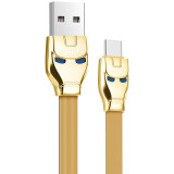 Kabelis USB - USB Type-C, 1.2m, HOCO U14 Gold (HC-49487) (6957531049487)