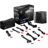 Barošanas bloks 850W MSI MPG A850G PCIE5 (306-7ZP7B11-CE0)