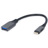 connexion sécurisée USB A (F) - USB Type-C, 0.15m, Сablexpert A-OTG-CMAF2-01 (A-USB3C-OTGAF-01)