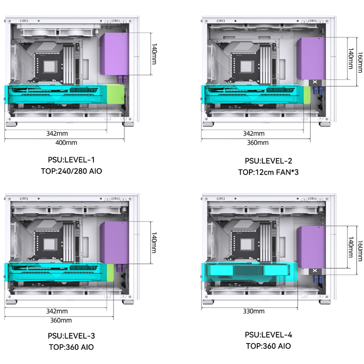 Datoru korpuss Jonsbo D31 STD SC White - D31 STD WHITE SC - foto 12