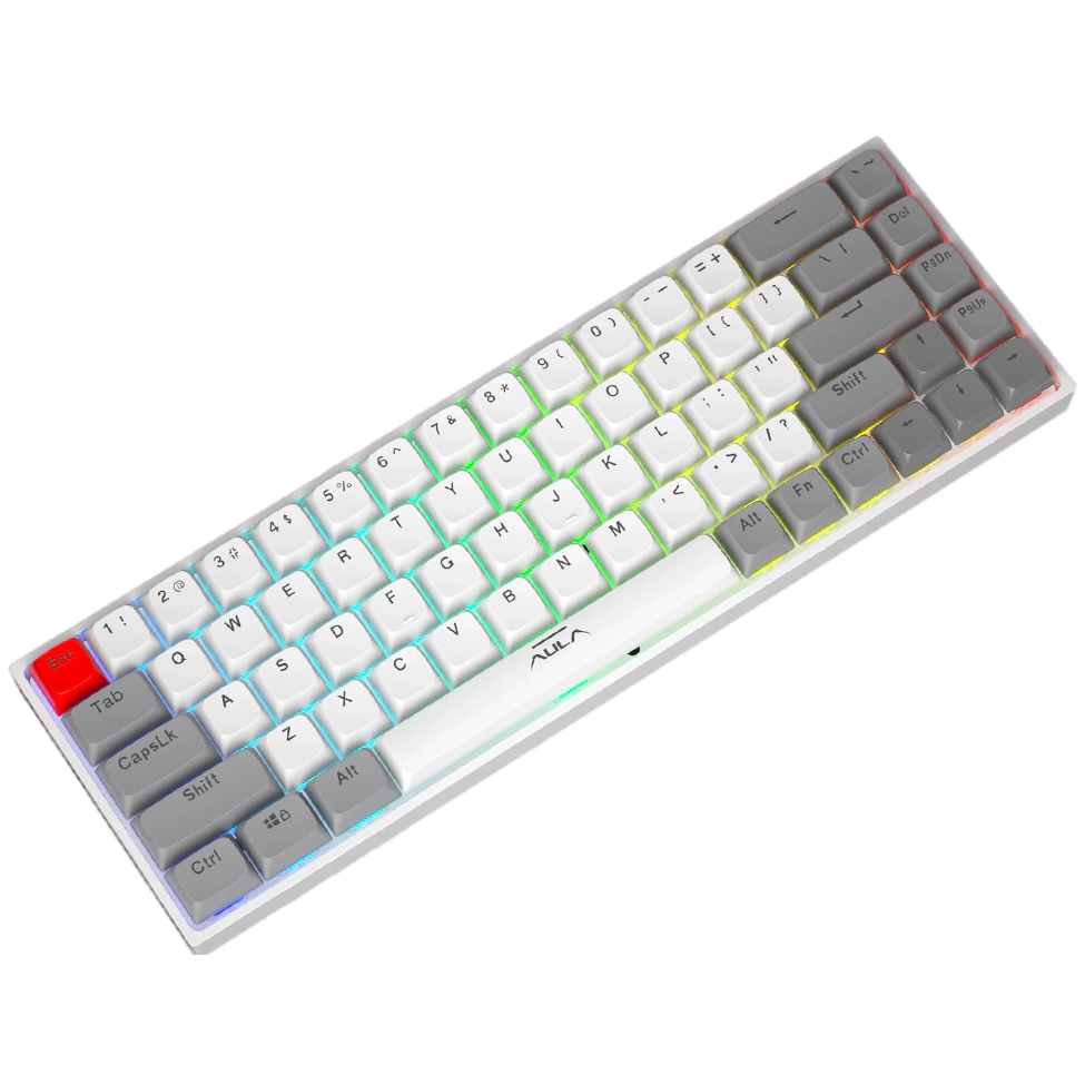Tastatūra AULA F3068 Grey/White
