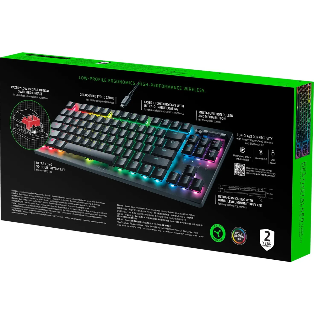 Tastatūra Razer Deathstalker V2 Pro Tenkeyless - RZ03-04370800-R3R1 - foto 7