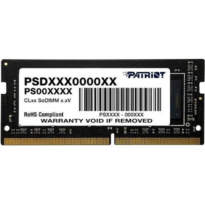 Operatīvā atmiņa 4Gb DDR4 2666MHz Patriot Signature SO-DIMM (PSD44G266641S)