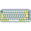 Tastatūra LOGITECH POP Keys Bluetooth Mechanical Keyboard DAYDREAM MINT US - 920-010736