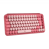Tastatūra LOGITECH POP Keys Bluetooth Mechanical Keyboard HEARTBREAKER ROSE US (920-010737)