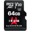 Atmiņas kartes IRDM by GOODRAM 64GB MICRO CARD UHS I U3 + adapter - IR-M3AA-0640R12
