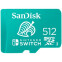 Atmiņas kartes SanDisk microSDXC card for Nintendo Switch 512GB - SDSQXAO-512G-GNCZN