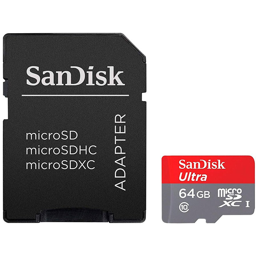 Atmiņas kartes SanDisk High Endurance microSDXC 64GB + SD Adapter - SDSQQNR-064G-GN6IA