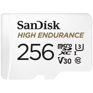 Atmiņas kartes SanDisk High Endurance microSDXC 256GB + SD Adapter - SDSQQNR-256G-GN6IA