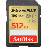 Atmiņas kartes SanDisk Extreme PLUS 512GB SDXC Memory Card (SDSDXWV-512G-GNCIN)