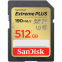 Atmiņas kartes SanDisk Extreme PLUS 512GB SDXC Memory Card - SDSDXWV-512G-GNCIN