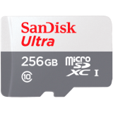 Atmiņas kartes SanDisk Ultra microSDXC 256GB (SDSQUNR-256G-GN3MN)