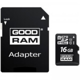 Atmiņas kartes GOODRAM 128GB MICRO CARD cl 10 UHS I + adapter (M1AA-1280R12)