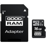 Atmiņas kartes GOODRAM 32GB MICRO CARD cl 10 UHS I + adapter (M1AA-0320R12)