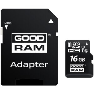 Atmiņas kartes GOODRAM 32GB MICRO CARD cl 10 UHS I + adapter - M1AA-0320R12