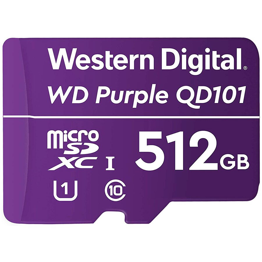 Atmiņas kartes CSDCARD WD Purple (MICROSD, 512GB) - WDD512G1P0C