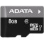 Atmiņas kartes ADATA MICROSDHC 8GB UHS-I CLASS10 - AUSDH8GUICL10-R