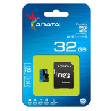 Atmiņas kartes ADATA Premier 32GB microSDHC UHS-I Class 10 + Adapter (AUSDH32GUICL1085-RA1)