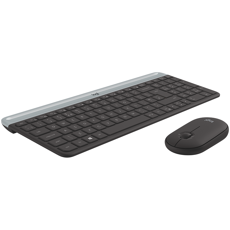 Tastatūra + pele LOGITECH MK470 Slim Wireless Combo GRAPHITE RUS - 920-009206