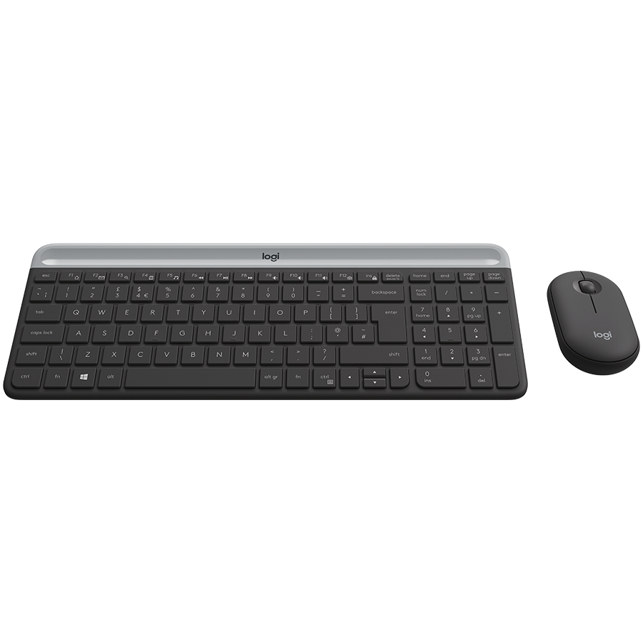 Tastatūra + pele LOGITECH MK470 Slim Wireless Combo GRAPHITE RUS - 920-009206 - foto 3