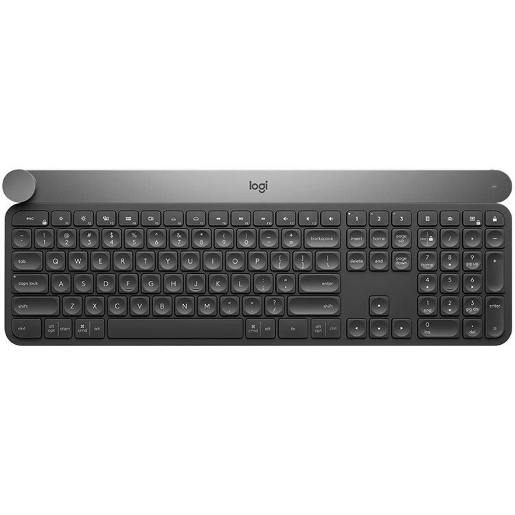 Tastatūra LOGITECH Craft Bluetooth Keyboard with input dial GRAPHITE US - 920-008504 - foto 2
