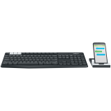 Tastatūra LOGITECH K375s Multi-Device Wireless Keyboard and Stand Combo GRAPHITE/OFFWHITE RUS (920-008184)
