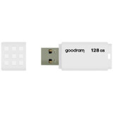 USB zibatmiņa GOODRAM 128GB UME2 WHITE USB 2.0 (UME2-1280W0R11)