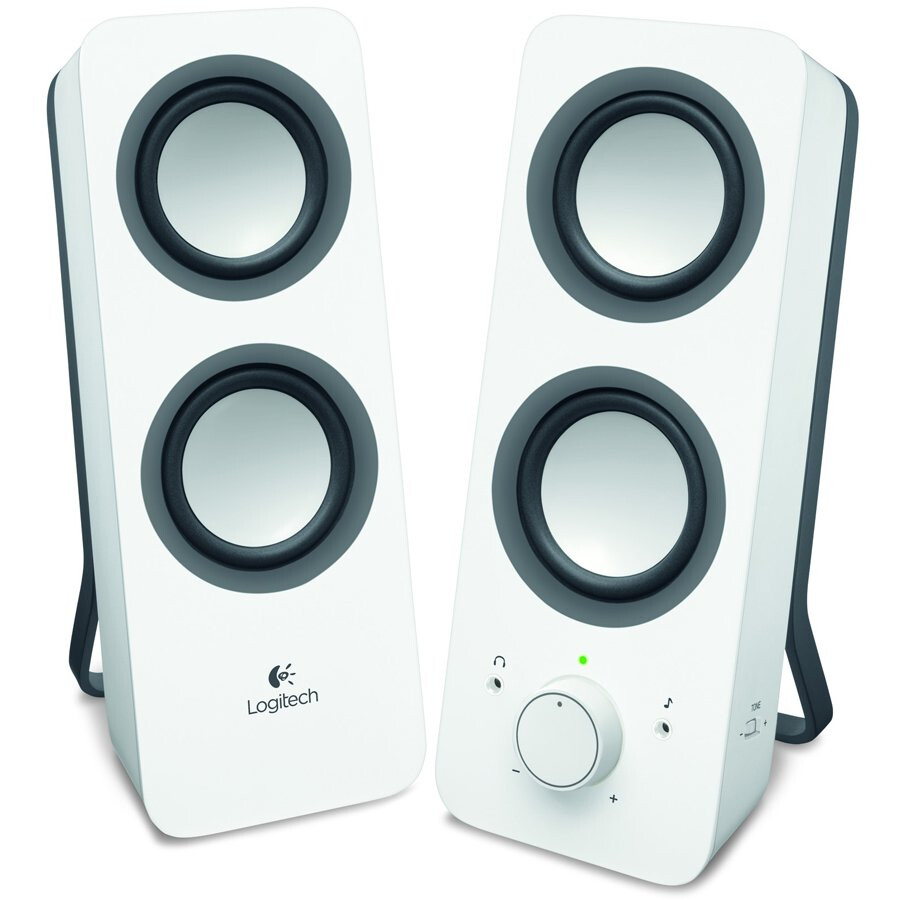 Datoru akustika LOGITECH Z200 Stereo Speakers - SNOW WHITE - 3.5 MM - 980-000811