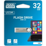 USB zibatmiņa GOODRAM 32GB UUN2 SILVER USB 2.0 (UUN2-0320S0R11)