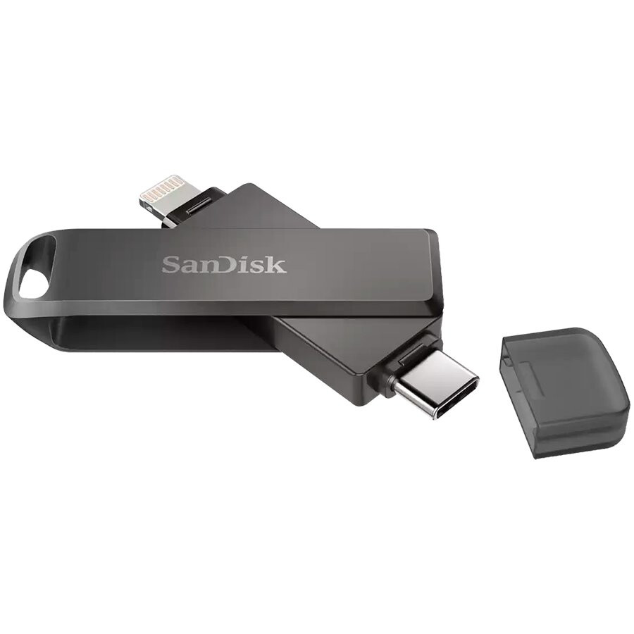 USB zibatmiņa SanDisk iXpand Flash Drive Luxe 128GB - USB-C + Lightning - SDIX70N-128G-GN6NE