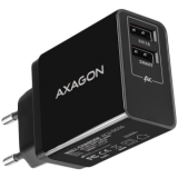Composant du système de câblage (SCS) Axagon Dual wall charger <240V / 2x port 5V-2.2A + 5V-1A. 16W total power. (ACU-DS16)